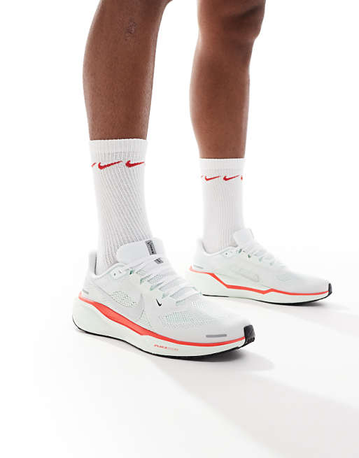 Nike Running Air Zoom Pegasus 41 trainers in white and red
