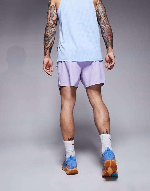 Nike Running Challenger Dri-FIT 5 Inch Shorts In Lilac