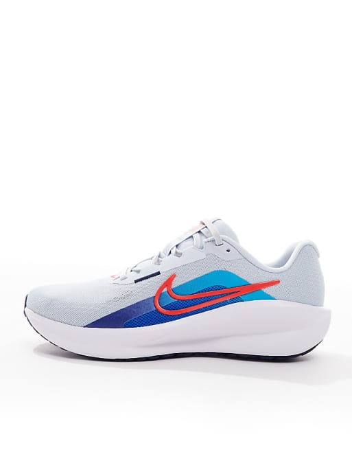Nike Running Downshifter 13 Trainers In Grey And Blue