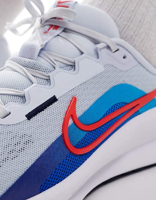 Nike Running Downshifter 13 Trainers In Grey And Blue