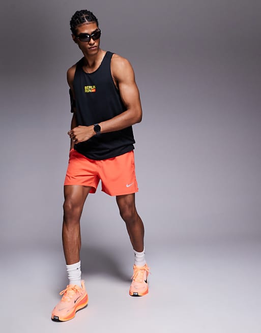 Nike Running Dri-FIT Challenger 5 Inch Shorts In Red