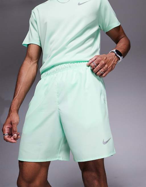 Nike Running Dri-FIT Challenger 7 Inch Shorts In Green