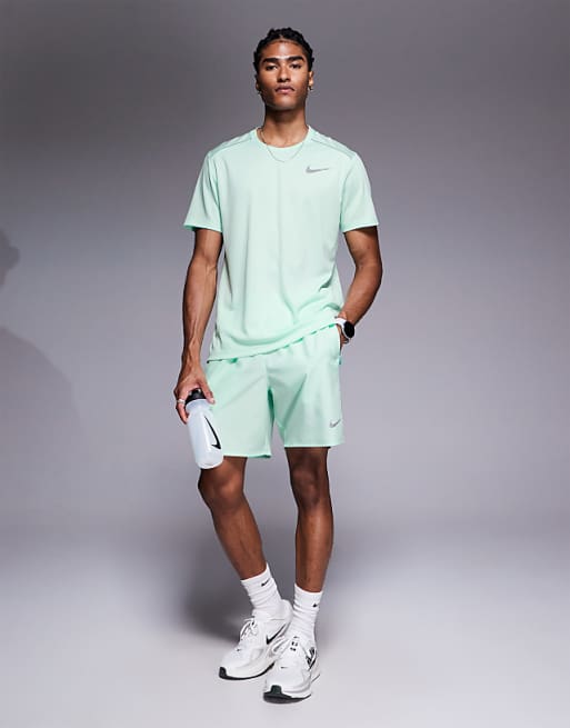 Nike Running Dri-FIT Challenger 7 inch shorts in green