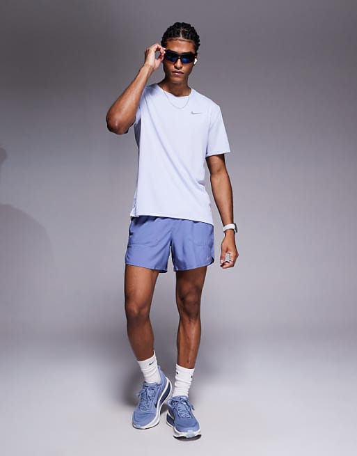 Nike Running Dri-FIT Stride 5 inch shorts in blue
