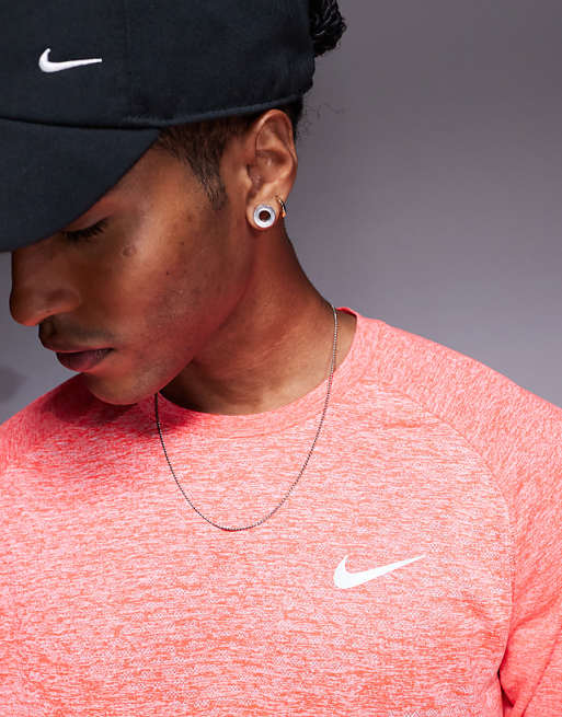 Nike Running Dri-FIT Stride Short Sleeve Top In Red