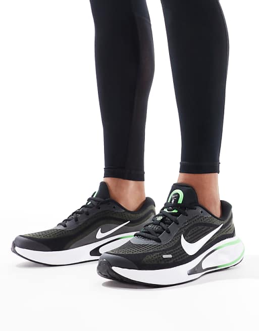 Nike Running Journey Run running trainers in black and green
