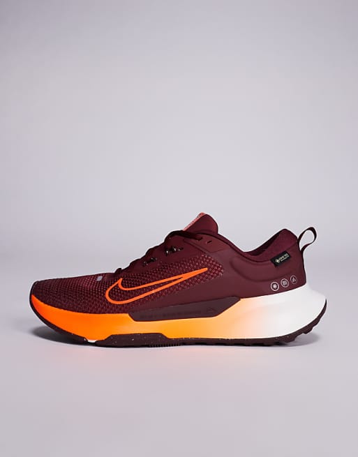 Nike Running Juniper Trail 2 Gore-TEX Trainers In Burgundy