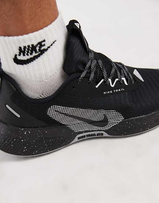 Nike Running Juniper Trail 3 Trainers In Black