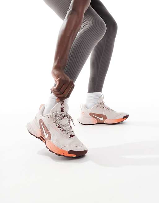 Nike Running Juniper Trail 3 trainers in light red