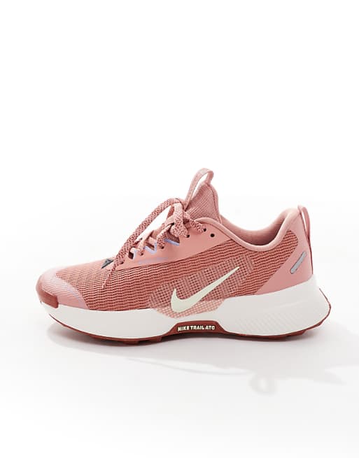Nike Running Juniper Trail 3 Trainers In Pink And White