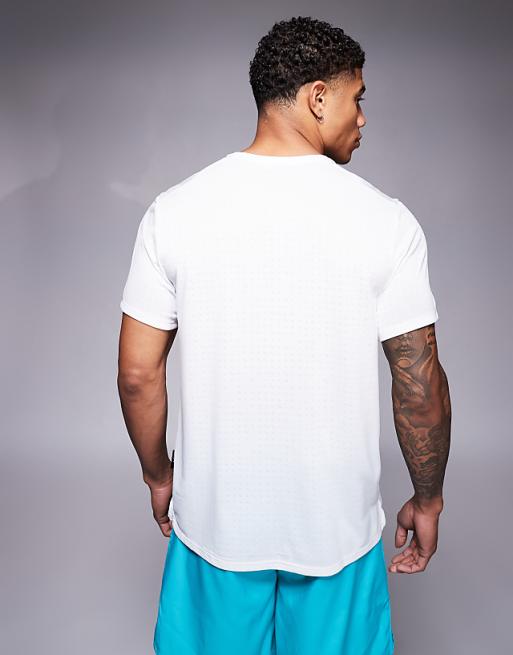 Nike Running Miler Breathe T-shirt In White