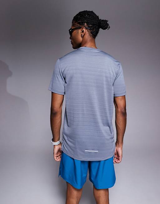 Nike Running Miler Dri-FIT T-shirt In Grey