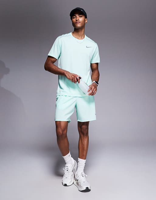 Nike Running Miler Dri-FIT T-shirt In Light Green