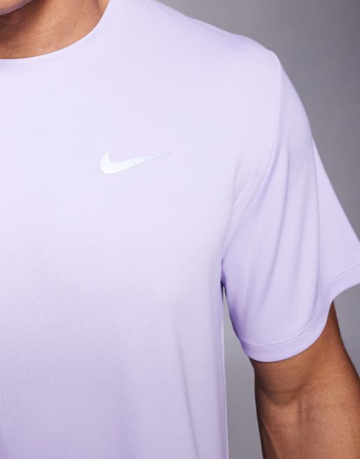 Nike Running Miler Dri-FIT T-shirt In Lilac