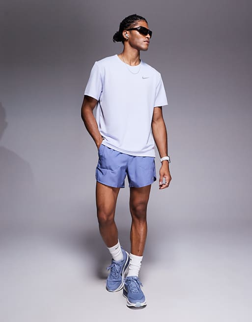 Nike Running Miler Dri-FIT T-shirt In Lilac