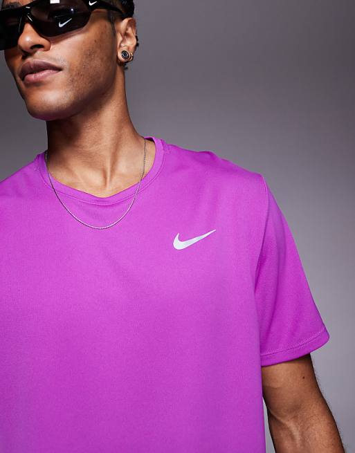 Nike Running Miler Dri-FIT T-shirt In Purple