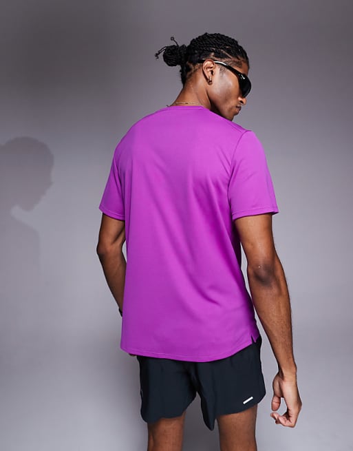 Nike Running Miler Dri-FIT T-shirt In Purple