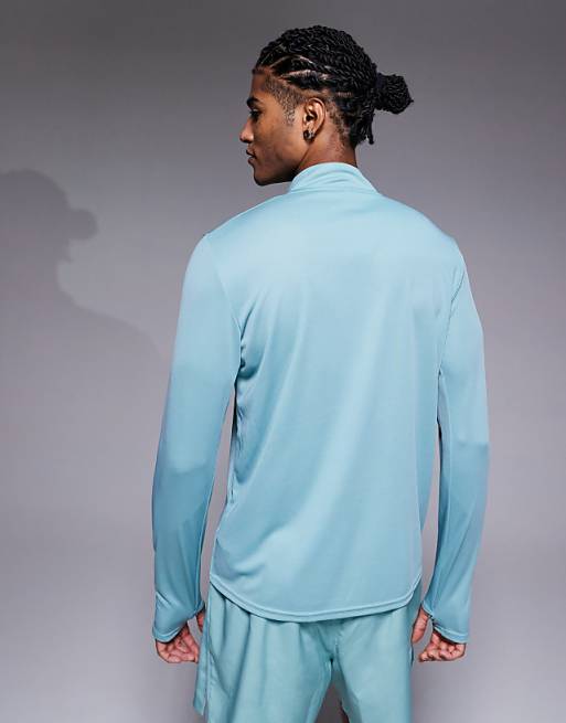 Nike Running Pacer Dri-FIT Half Zip Long Sleeve Top In Green
