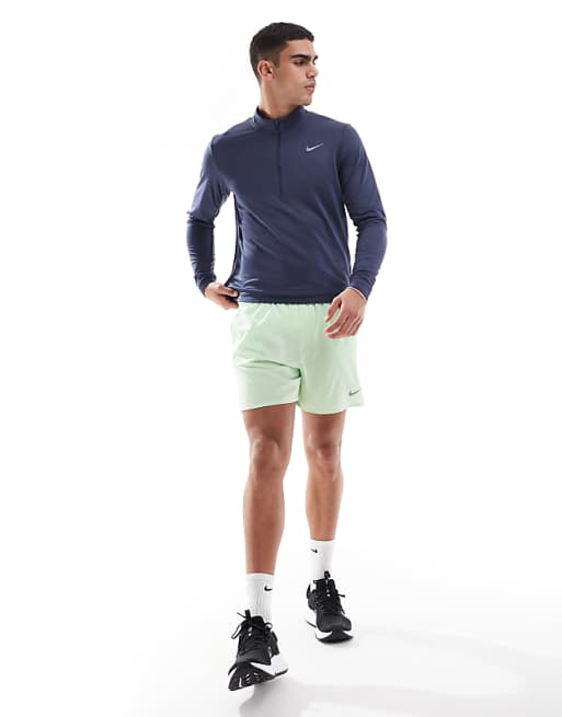 Nike Running Pacer Dri-FIT Half Zip Longsleeve Top In Navy