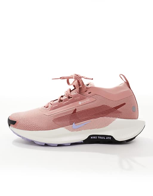 Nike Running React X Pegasus Trail 5 Gore-TEX Trainers In Pink And White