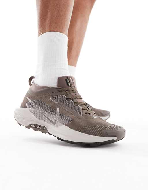 Nike Running ReactX Pegasus Trail 5 GORE-TEX trainers in brown and grey