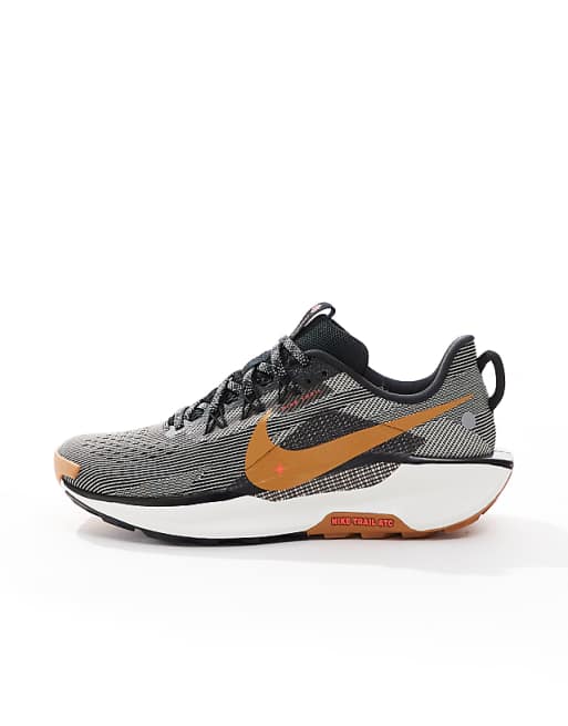 Nike Running Reactx Pegasus Trail 5 Trainers In Black