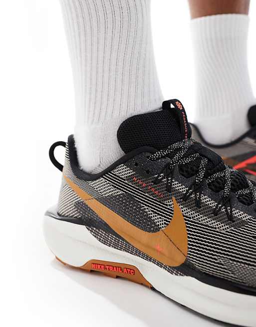 Nike Running Reactx Pegasus Trail 5 Trainers In Black