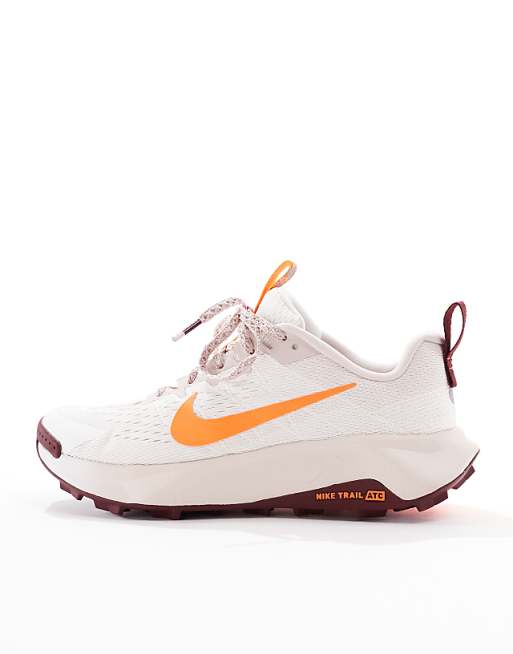 Nike Running ReactX Wildhorse 10 Trainers In Off White And Red