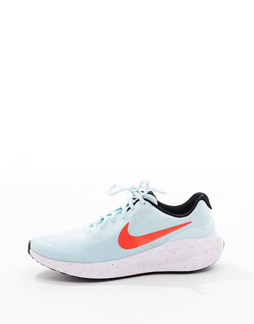 Nike Running Revolution 7 Trainers In Blue And White