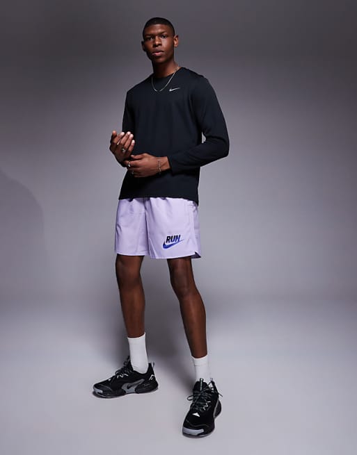 Nike Running Run Energy Challenger Dri-FIT 7 inch shorts in purple