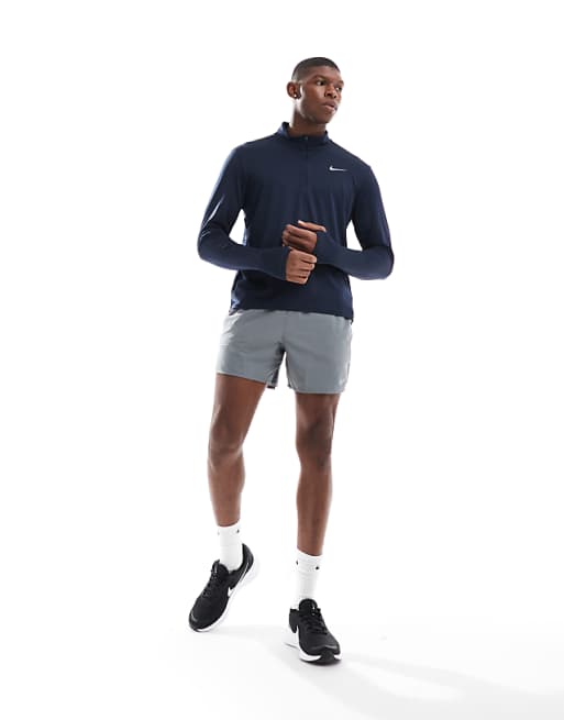 Nike Running Stride Dri-FIT 5 Inch Shorts In Grey
