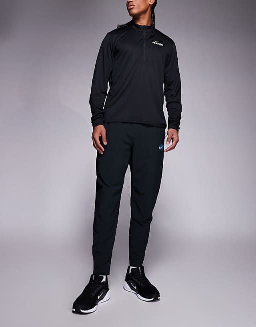 Nike Running Stride Dri-FIT Woven Trousers In Black