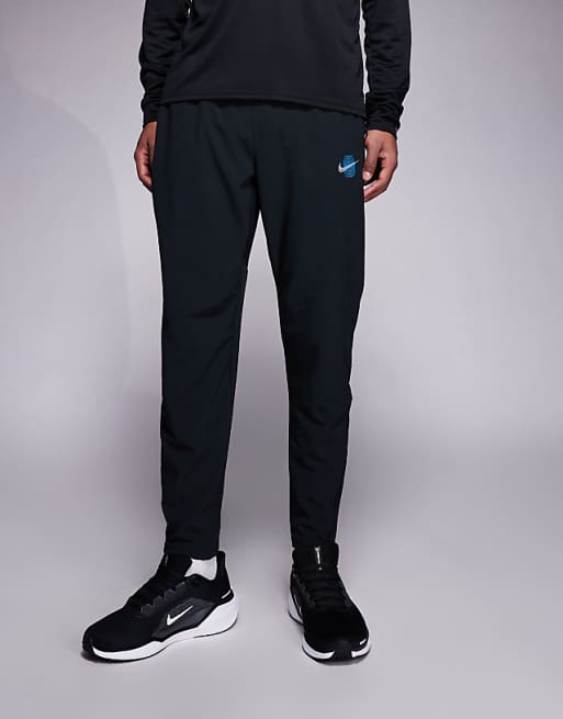 Nike Running Stride Dri-FIT woven trousers in black