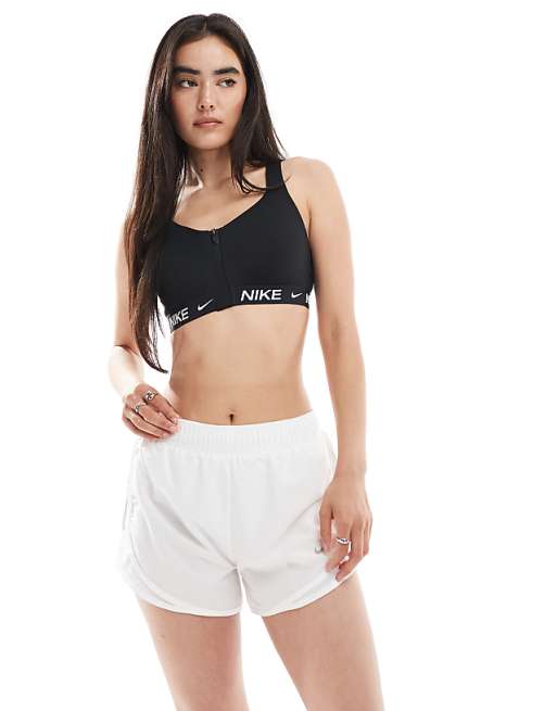 Nike Running Tempo Dri-FIT Mid Rise 3 Inch Shorts In White