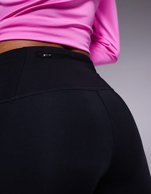 Nike Running Tempo High Waisted 7/8 Leggings In Black