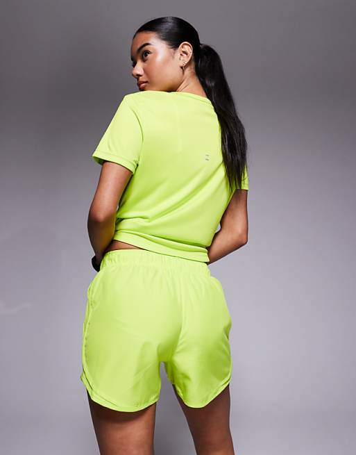 Nike Running Tempo Midrise 3 Inch Shorts In Yellow