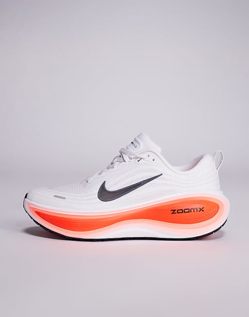 Nike Running Vomero Plus Trainers In White And Red