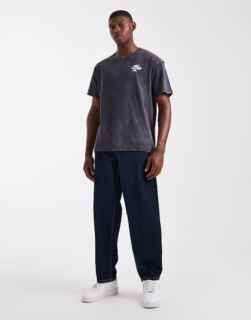 Nike Short Sleeve T-shirt In Washed Grey