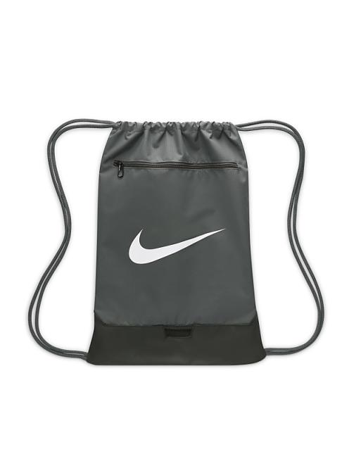 Nike Training Brasilia 9.5 Drawstring Bag In Grey