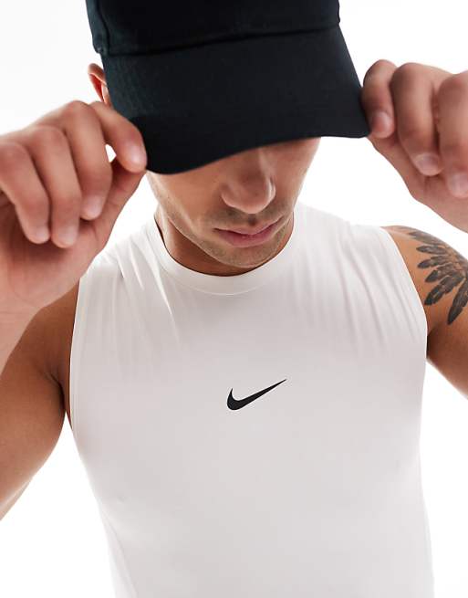 Nike Training Dri-FIT Muscle Fit Vest In White