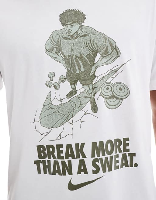 Nike Training Dri-FIT Slogan Short Sleeve T-shirt In White