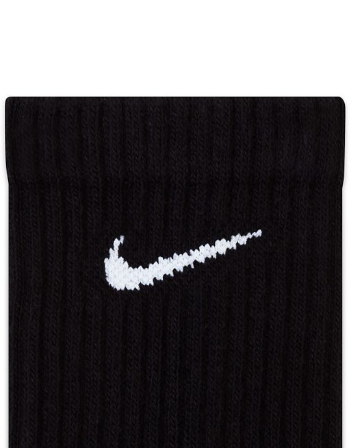 Nike Training Everyday Cushioned 3 Pack Crew Socks In Black