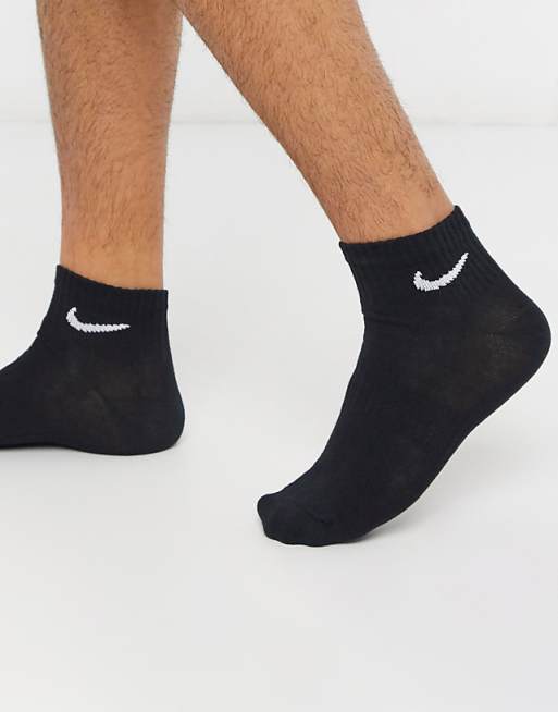 Nike Training Everyday Lightweight 3 Pack Ankle Socks In Black