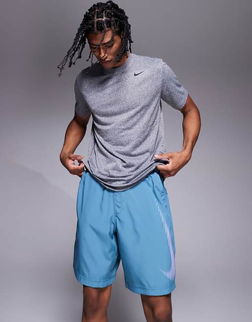 Nike Training Form Dri-FIT 9 inch shorts in blue