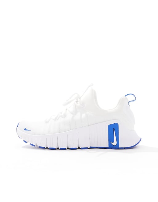Nike Training Free Metcon 6 Trainers In White And Blue