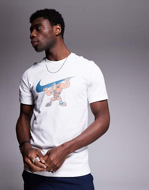 Nike Training Gym Dog Graphic T-shirt In White