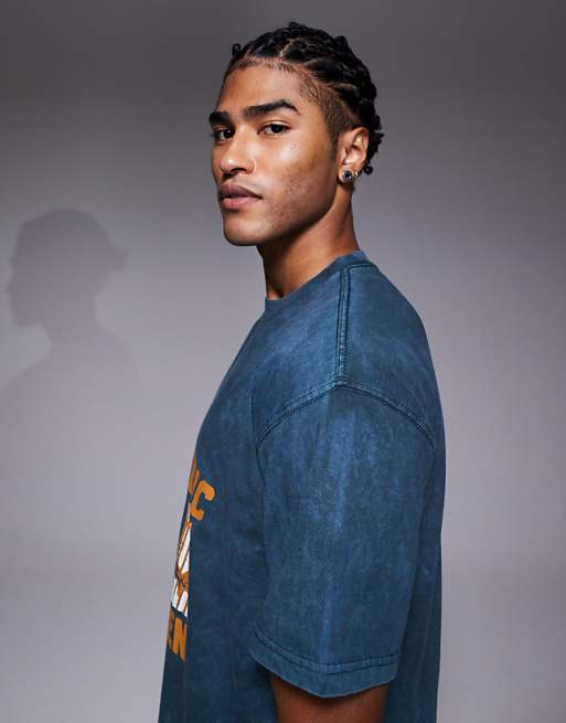 Nike Training Gym Heritage Graphic T-shirt In Blue