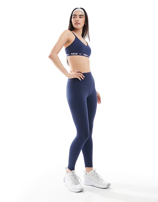 Nike Training Indy Dri-FIT Light Support Sport Bra In Navy