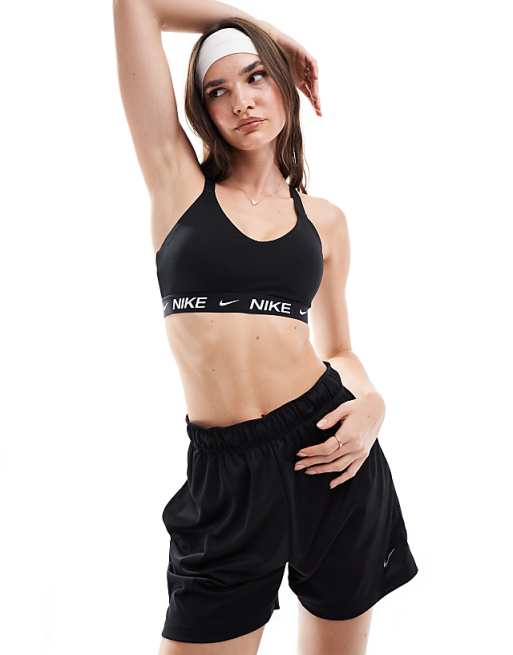 Nike Training Indy Dri-FIT medium support sports bra in black