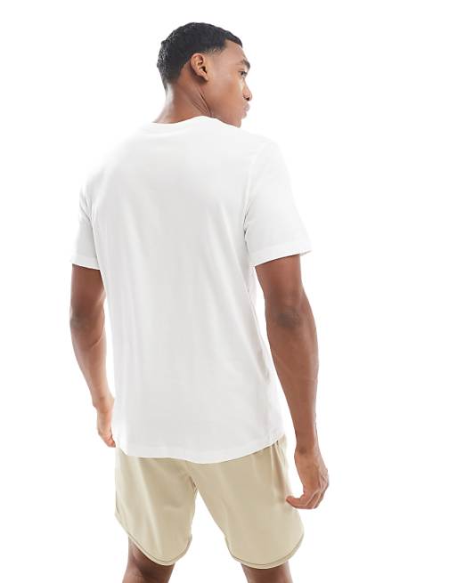 Nike Training Oval Swoosh Graphic T-shirt In White